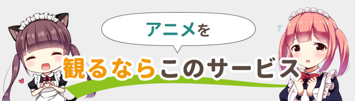 アニメを観るならこのサービス